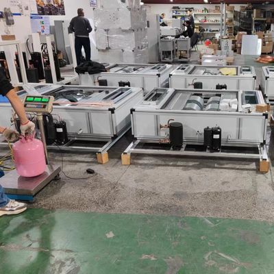 1-5HP Super Slim Plafond Hangend Watergekoeld DX Air Handling Unit Luchtzuivering HVAC Voor Industrieel