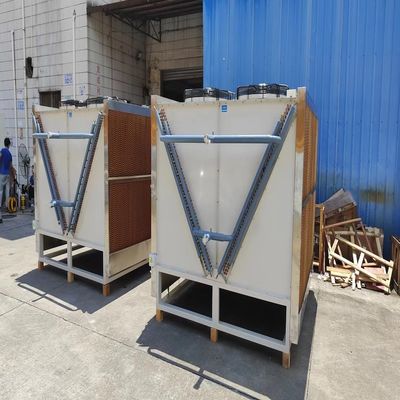 Grote luchtgekoelde koelmachine koperbuis aluminium vin voor koeling in raffinaderijen
