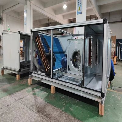 Industrieel koelapparaat met laag geluidsniveau, luchtkoeling, luchtbehandelingsapparaat met een ventilator met een hoog rendement
