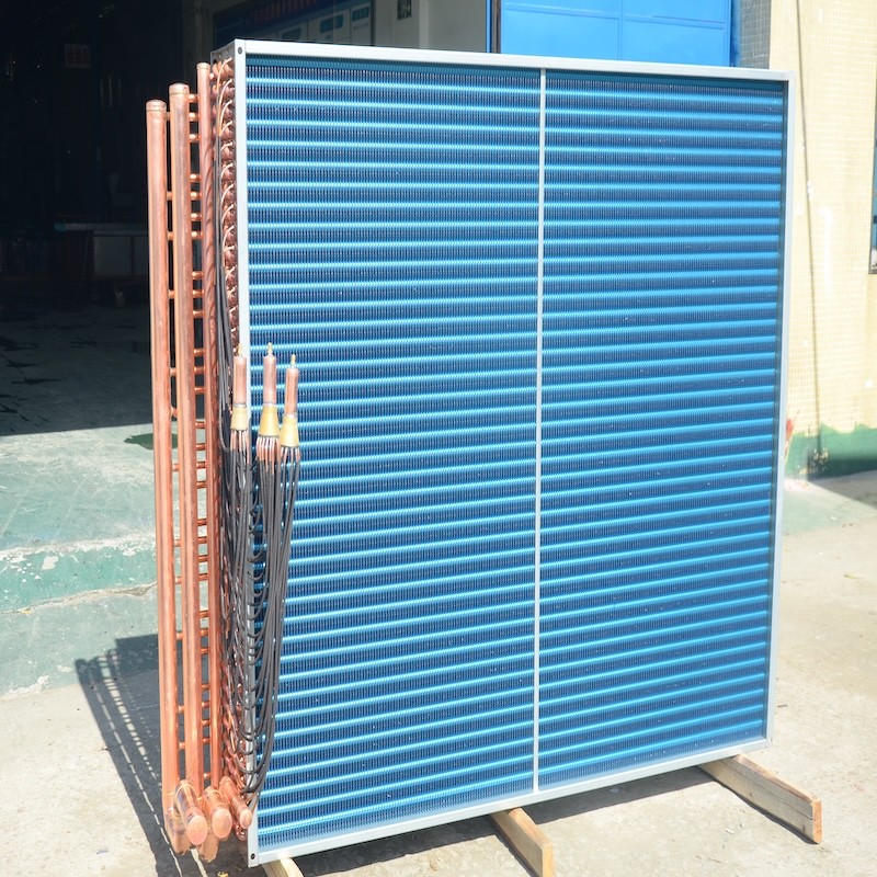 Endothermische koperbuis Aluminiumfin verdamper voor Ahu-eenheid