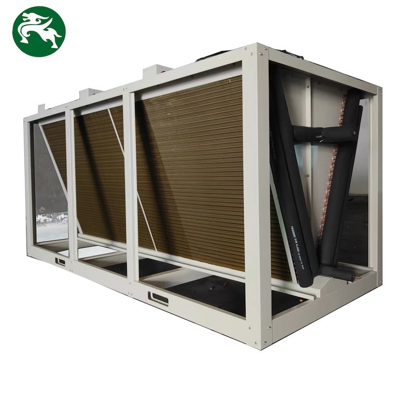 Energiebesparende V-type droge koeler HVAC voor databankkamer Warmteafvoer met drie ventilatoren