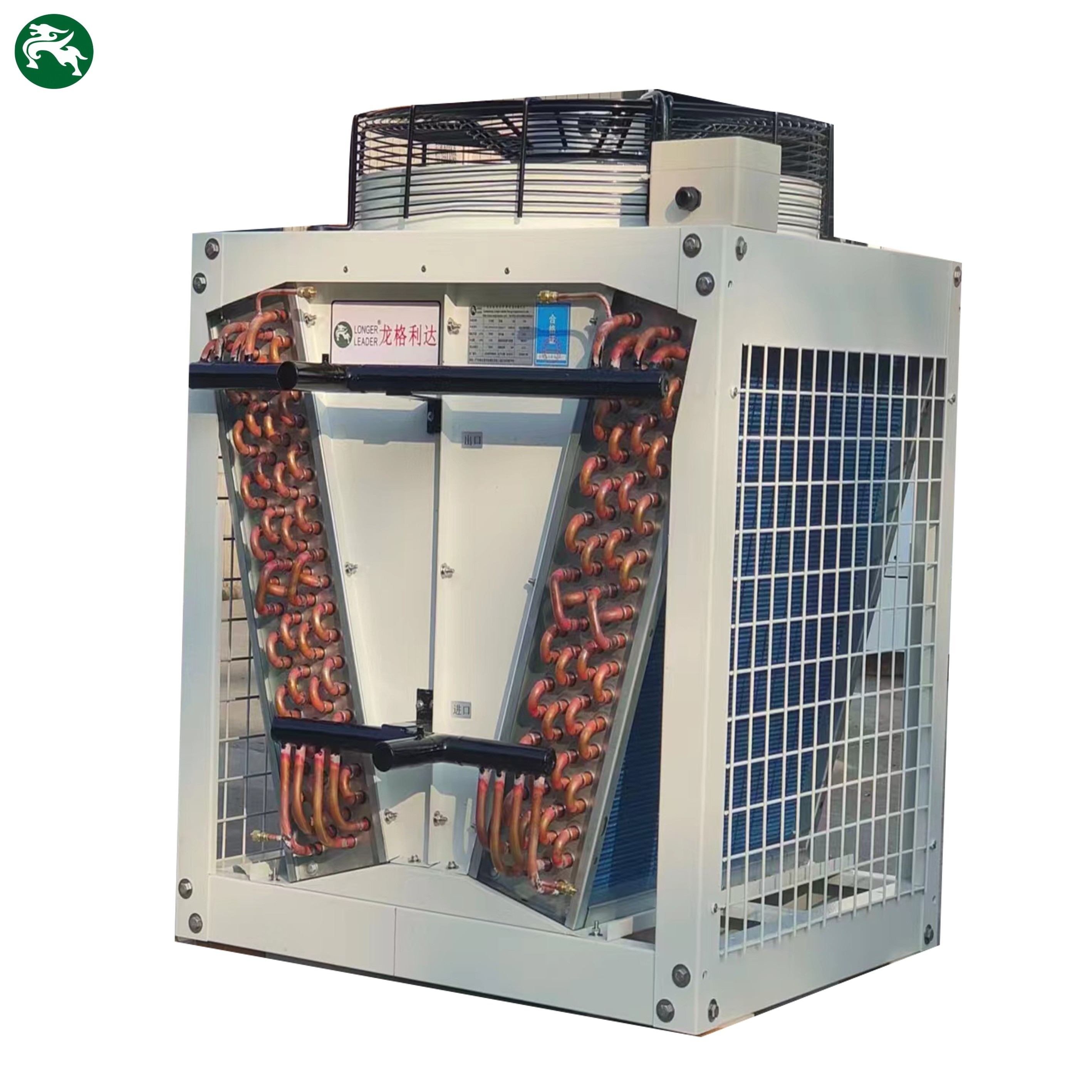 Warmteafvoer droog koeler met hoge efficiëntie EC ventilator voor machinefabriek